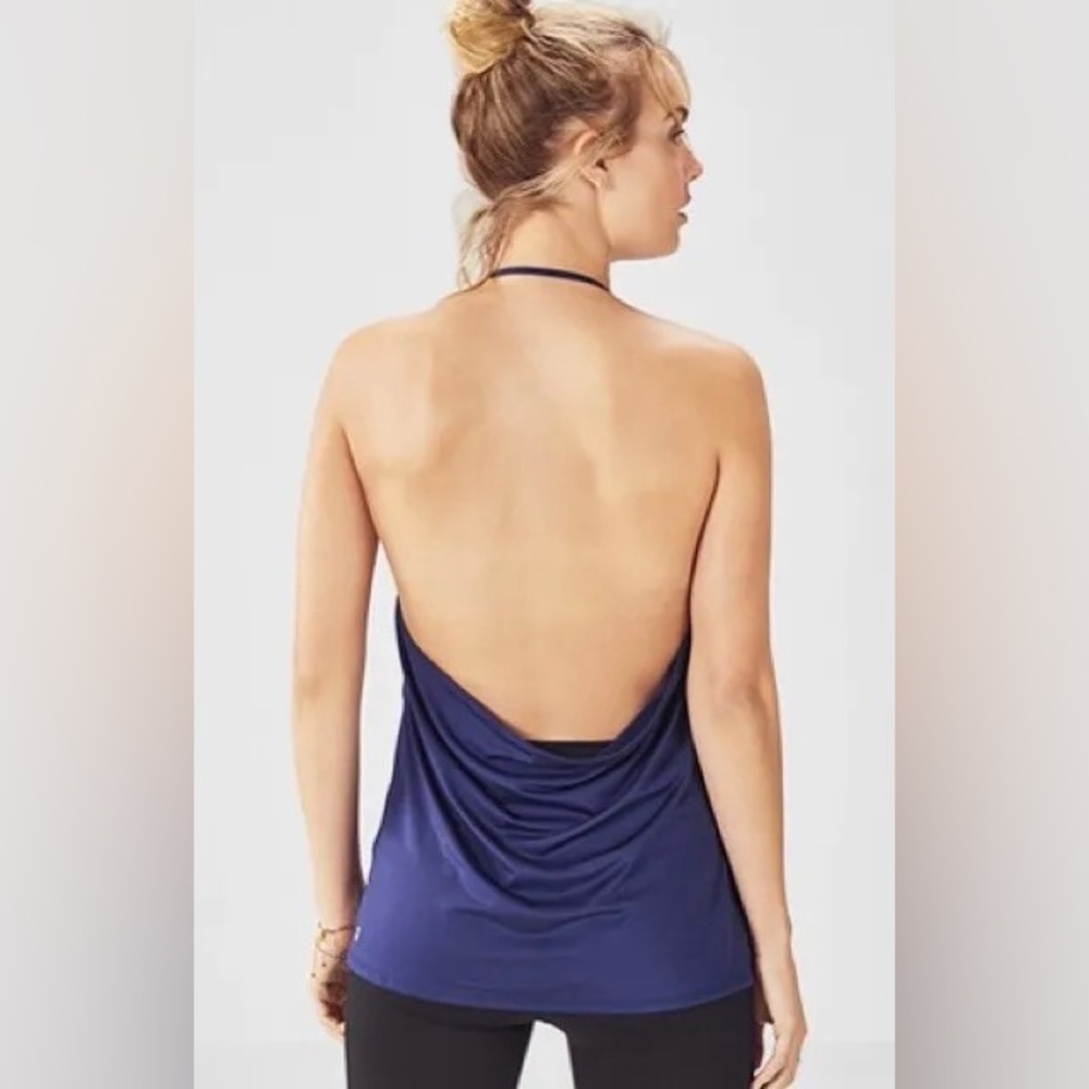 NWT Fabletics blue Workout tank top, Sz M